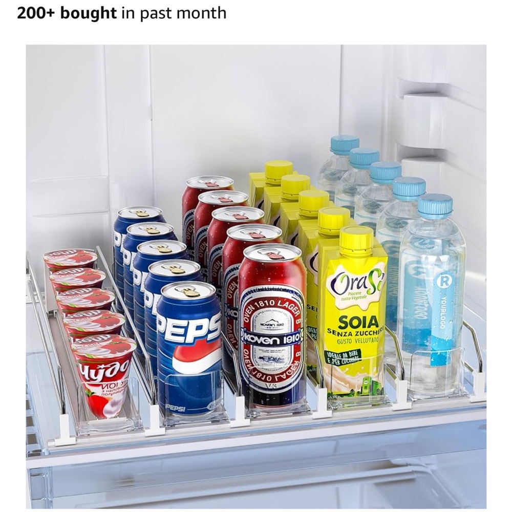 Soda and Bottle Organizer for Refrigerator